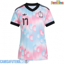 Camisa de time de futebol Bélgica Charles De Ketelaere #17 Replicas 2º Equipamento Feminina Mundo 2026 Manga Curta